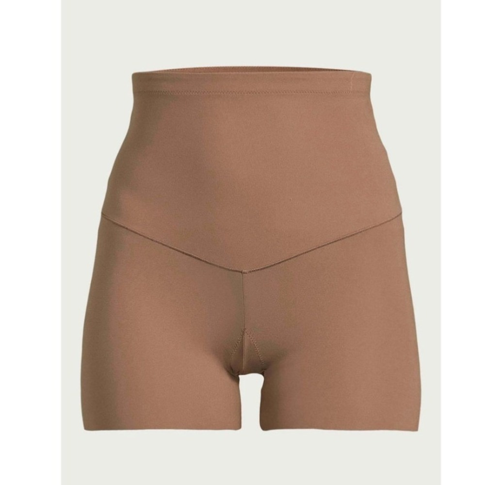 Joyspun Mid-Rise Shaping Boyshort XXL Moroccan Brown Seamless Medium Support NWT - Picture 2 of 9